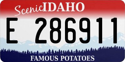 ID license plate E286911