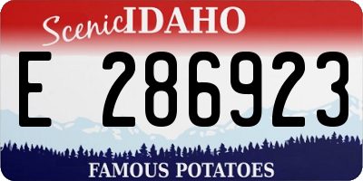 ID license plate E286923