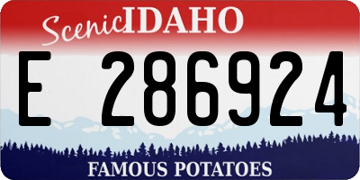 ID license plate E286924
