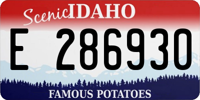 ID license plate E286930
