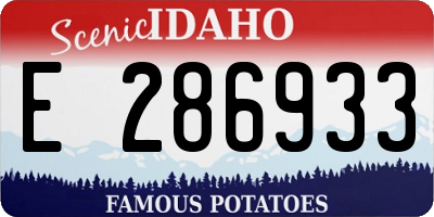 ID license plate E286933