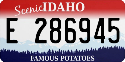 ID license plate E286945
