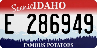 ID license plate E286949
