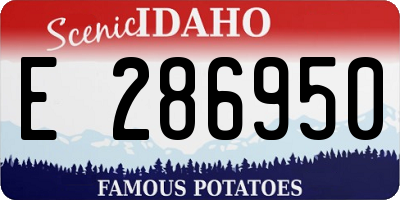 ID license plate E286950