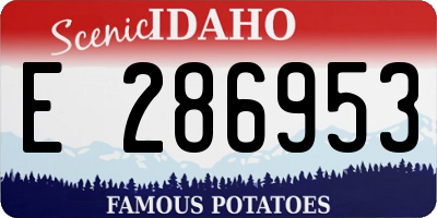 ID license plate E286953