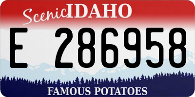 ID license plate E286958