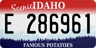 ID license plate E286961
