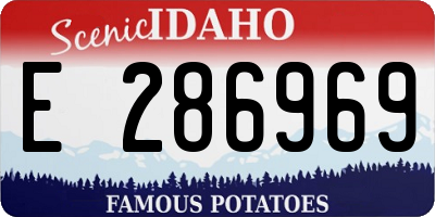 ID license plate E286969