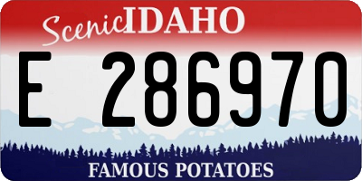 ID license plate E286970
