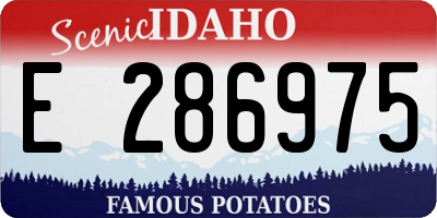 ID license plate E286975