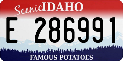ID license plate E286991