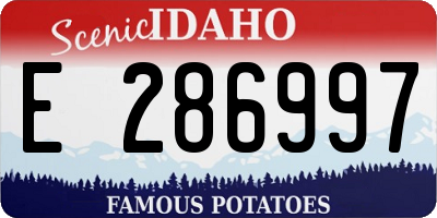 ID license plate E286997