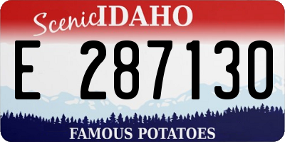 ID license plate E287130