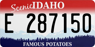 ID license plate E287150