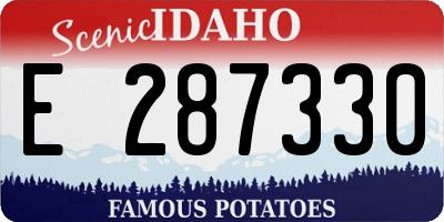 ID license plate E287330