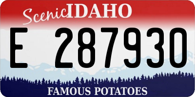 ID license plate E287930