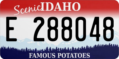 ID license plate E288048