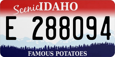 ID license plate E288094