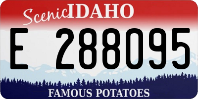 ID license plate E288095