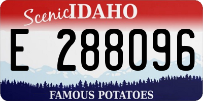 ID license plate E288096