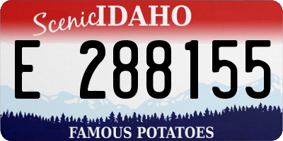 ID license plate E288155