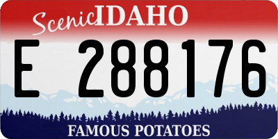 ID license plate E288176
