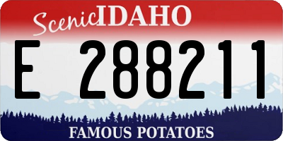 ID license plate E288211