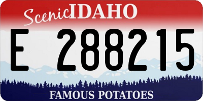 ID license plate E288215