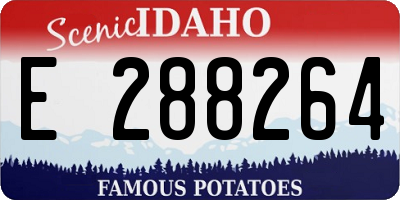 ID license plate E288264