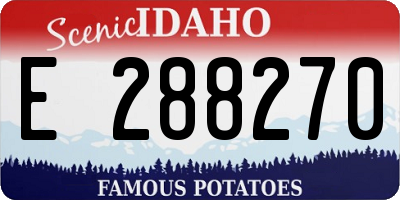 ID license plate E288270