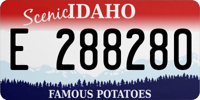 ID license plate E288280