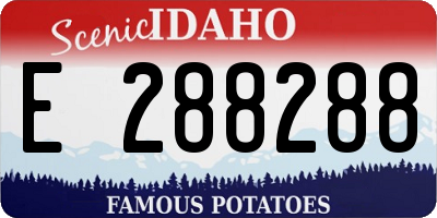 ID license plate E288288