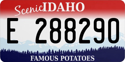 ID license plate E288290