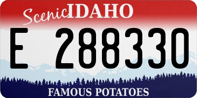 ID license plate E288330