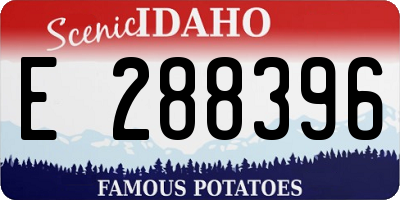 ID license plate E288396