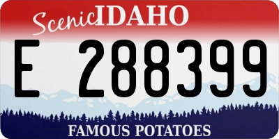 ID license plate E288399