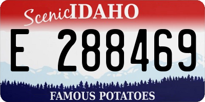 ID license plate E288469