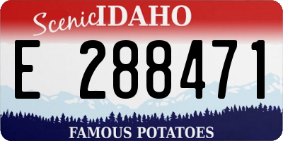 ID license plate E288471