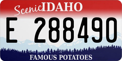 ID license plate E288490