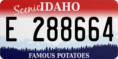 ID license plate E288664