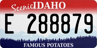 ID license plate E288879