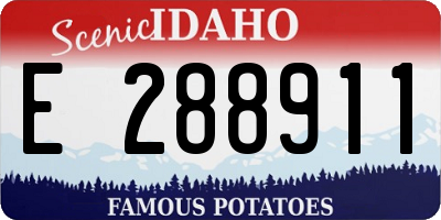 ID license plate E288911