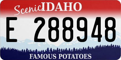 ID license plate E288948