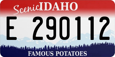 ID license plate E290112