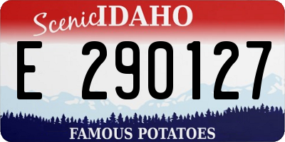 ID license plate E290127
