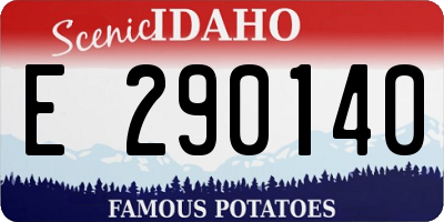 ID license plate E290140