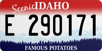 ID license plate E290171