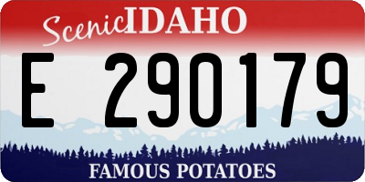 ID license plate E290179
