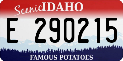 ID license plate E290215