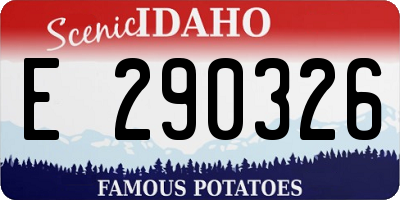 ID license plate E290326